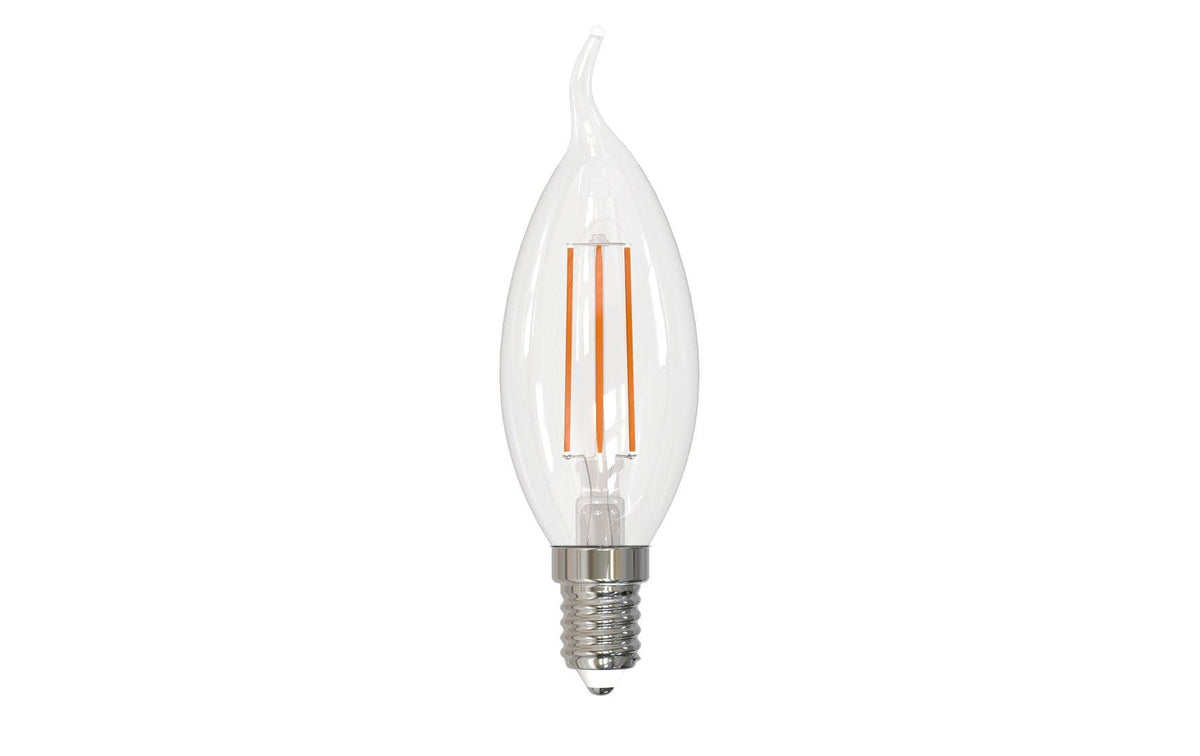 Hama Leuchtmittel E14 Kerze C35 – 470 lm, 2,9 W, Warmweiss 2700 K, 360° – 1 Stk., Transparent, Glas