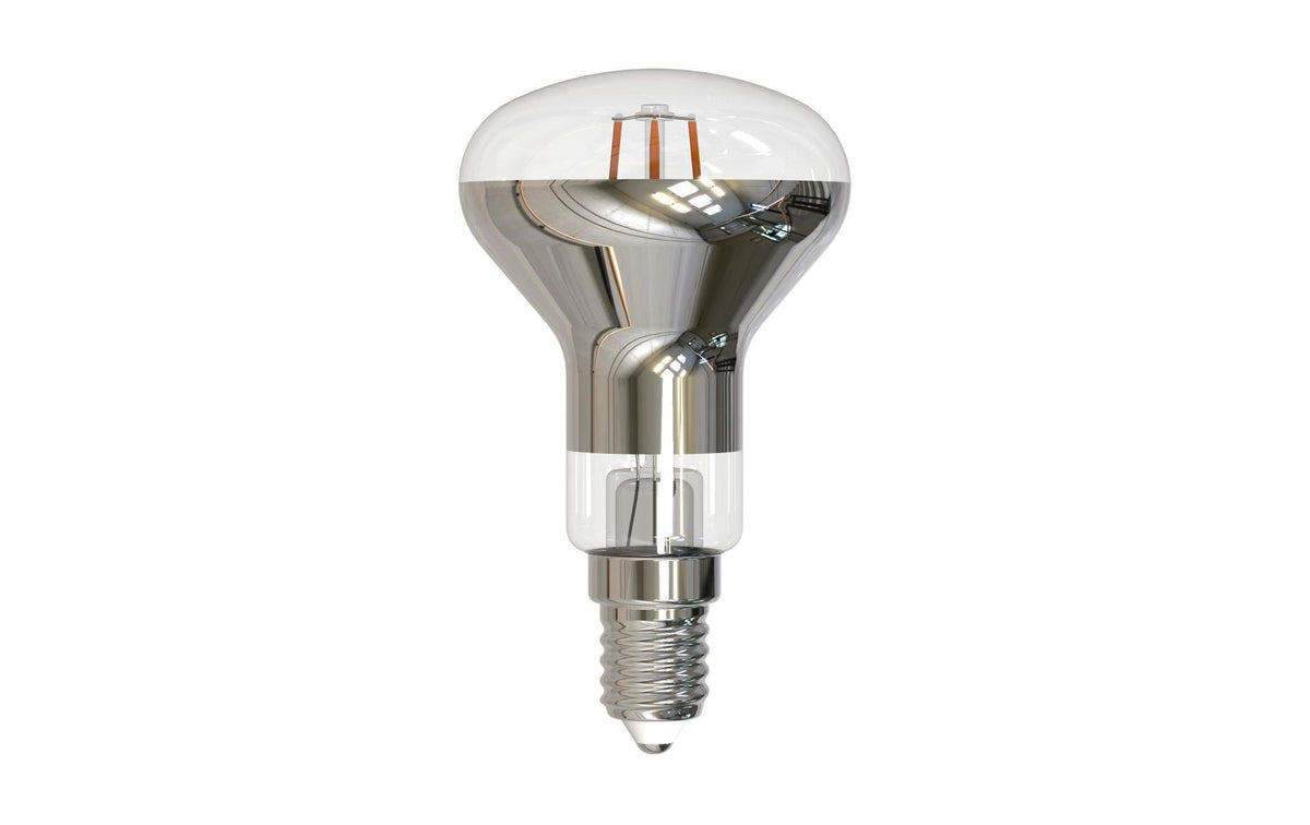 Hama LED-Reflektor E14 R50 – 320 lm, 2,2 W, Warmweiss 2700 K, 320° – IP20 – 1 Stk. – Weiss/Glas – 00232539