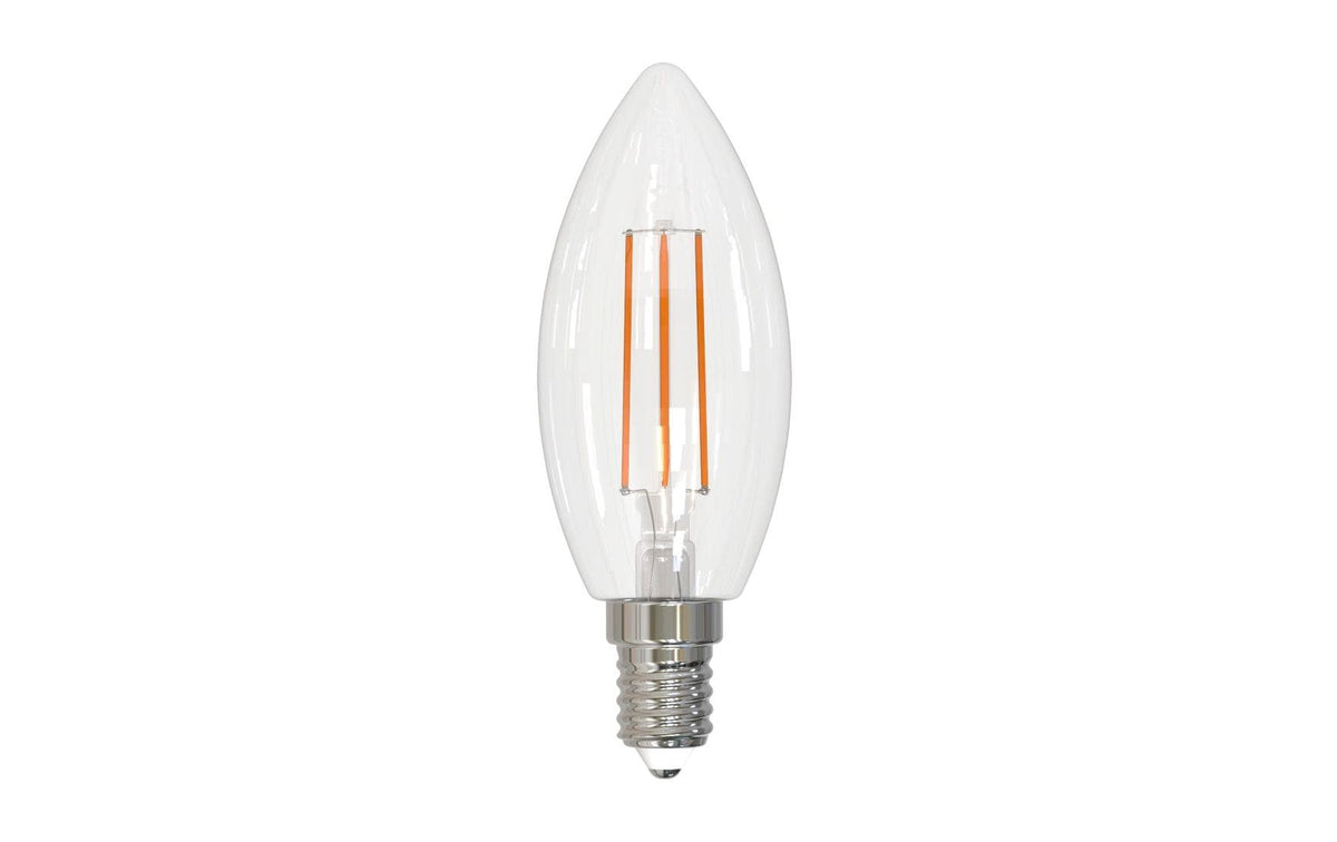Hama LED-Leuchtmittel E14 Kerze C35 – Warmweiss 2700 K, 250 lm, 1,5 W – 1 Stk. – Klar, Glas