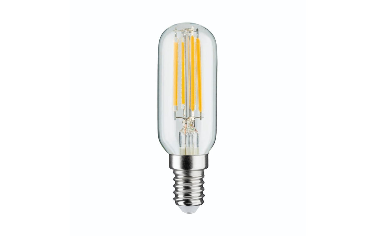 Hama LED-Leuchtmittel E14 T25 – Warmweiss 2700 K, 480 lm, 4,2 W – IP20 – 1 Stk. – Transparent, Glas