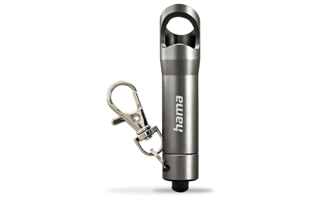 Hama Taschenlampe FL4 – 4 lm, 3× LR44 (Batteriebetrieb), Karabiner – Schwarz