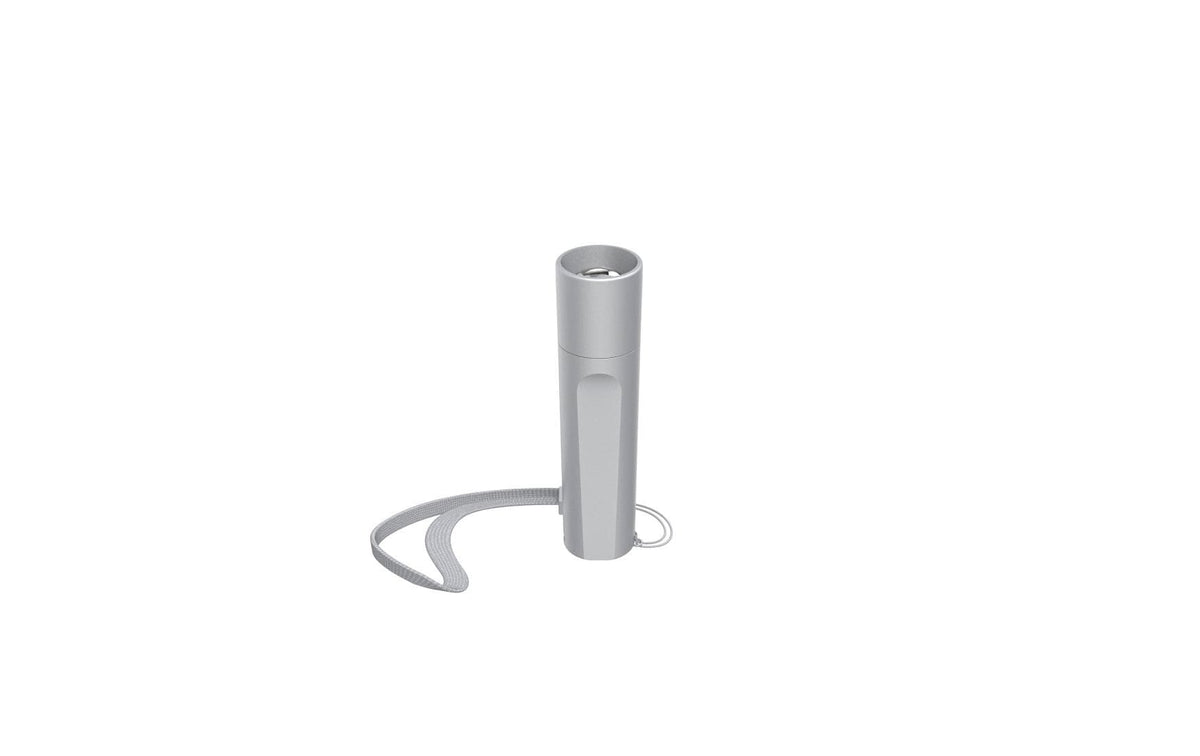 Hama Taschenlampe FL60 – 60 lm, 30 m, AA Batterie, 3 Modi – Silber