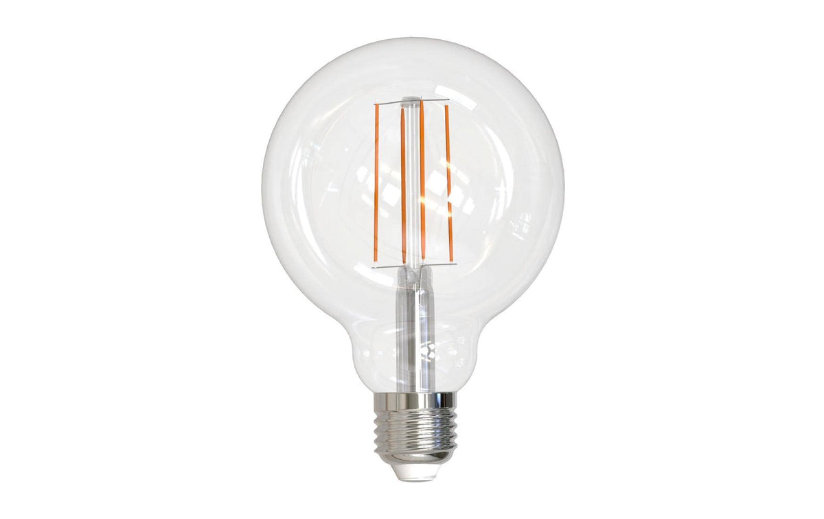 Hama LED-Leuchtmittel E27 Globe G95 – Neutralweiss 4000 K, 1521 lm, 9,5 W – IP20 – 1 Stk. – Transparent, Glas