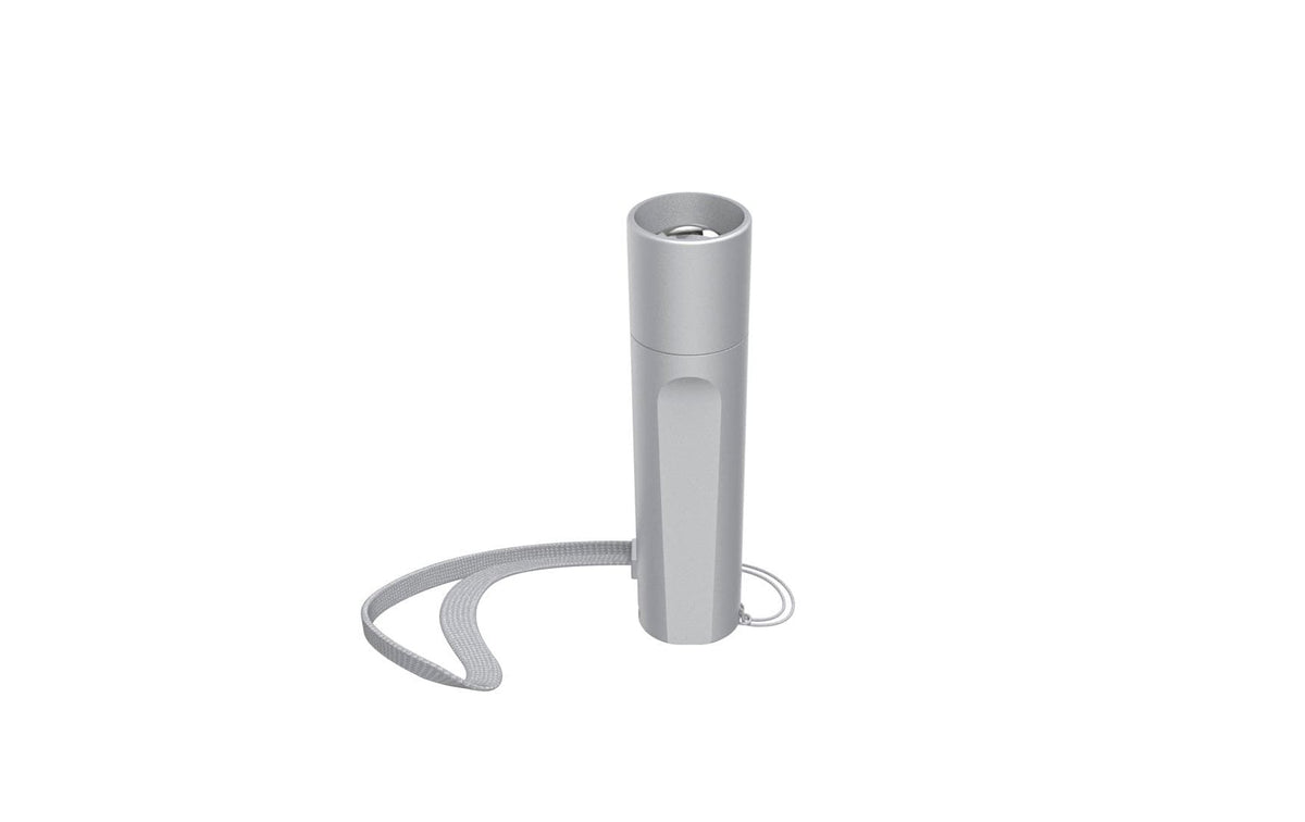 Hama Taschenlampe FL60 – 60 lm, 30 m, AA Batterie, 3 Modi – Silber