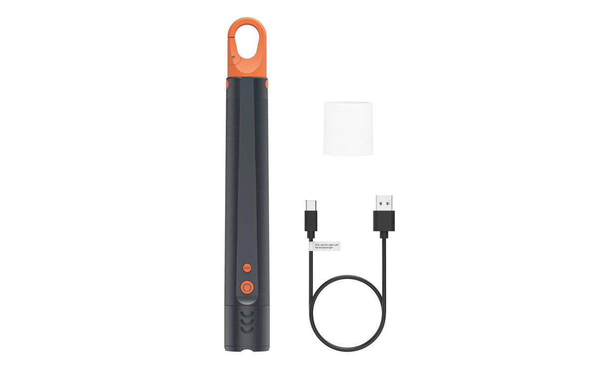 Hama Taschenlampe FLX1200-C – 1200 lm, 300 m, IP44, USB, Akku – Grau