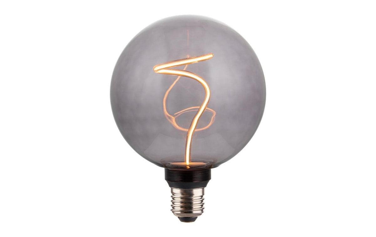 Hama LED-Leuchtmittel E27 Globus G125 – Warmweiss 1800 K, 100 lm, 4,9 W, dimmbar – 1 Stk. – Glas, Transparent