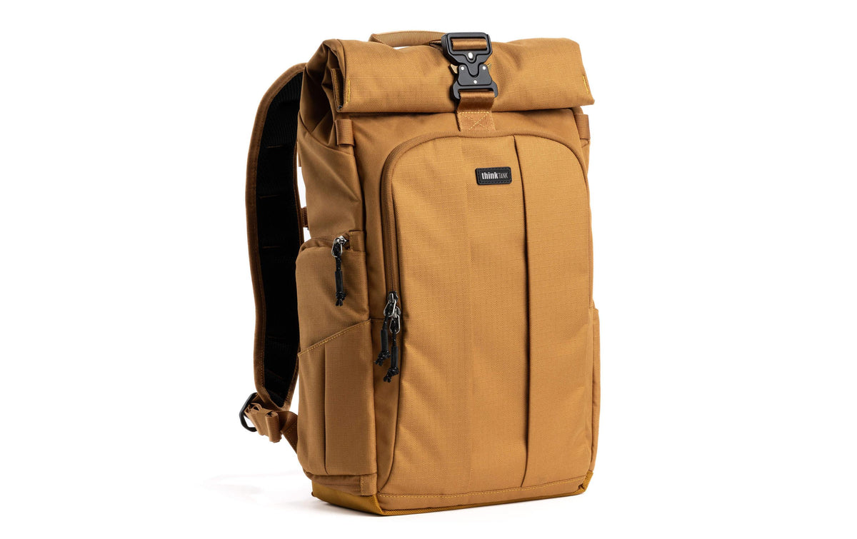 Think Tank RollTop Kamerarucksack – 23 l, bis zu 7 Objektive – für Notebook bis 35,6 cm (14") – Orange