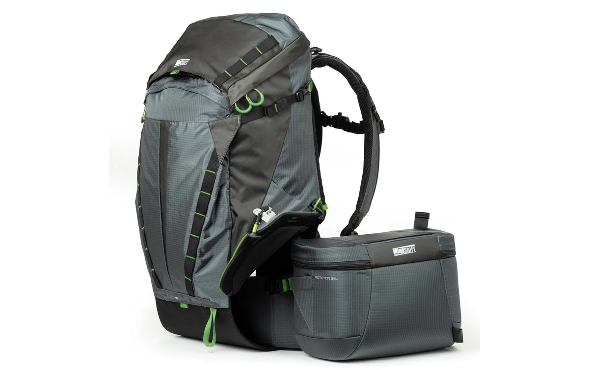 Think Tank Rotation Kamerarucksack – 34 l, Nylon/Polyester – für DSLR, Systemkameras – Grau/Schwarz