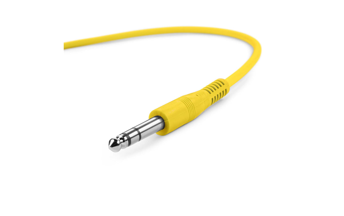 Adam Hall 6,3 mm Klinkenkabel – Stecker zu Stecker – 0,3 m, 3-pol, Mehrfarbig