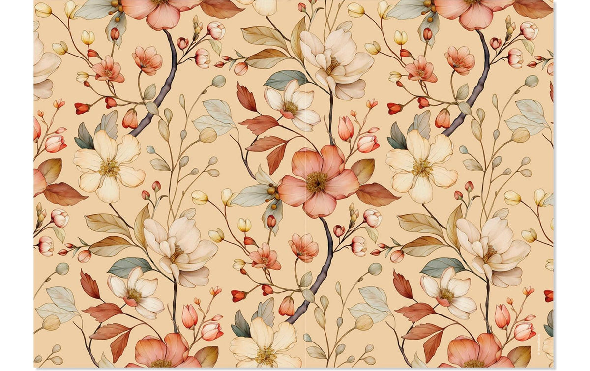 Trendform Tischset FLORAL AUTUMN, Papier, rechteckig, 42 × 29,7 cm, mehrfarbig