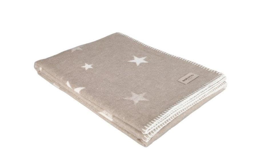 Eskimo Etoile Wohndecke – Baumwolle/Polyacryl, Beige – 140 × 200 cm