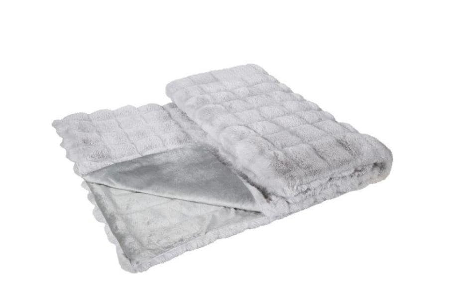 Eskimo Cloud Wohndecke – Mikropolyester, Silber – 150 × 200 cm