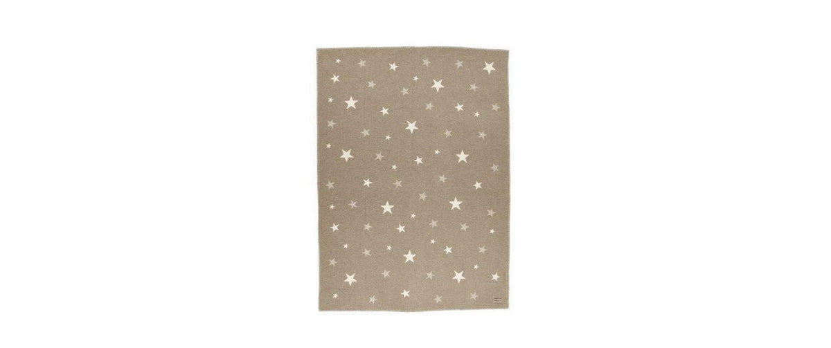 Eskimo Etoile Wohndecke – Baumwolle/Polyacryl, Beige – 140 × 200 cm