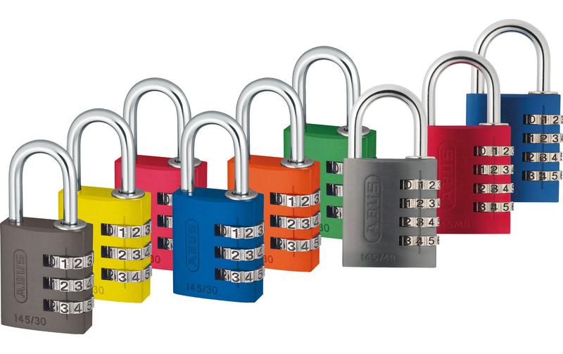 ABUS 145/40 Kombinationsschloss – Aluminium, Aussen, Blau