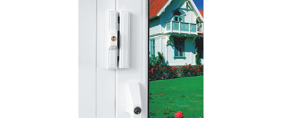 ABUS FTS88 W AL0125 Fenstersperre – Zylinderschloss, Sicherheitslevel 9, 50×62×34 mm, Weiss