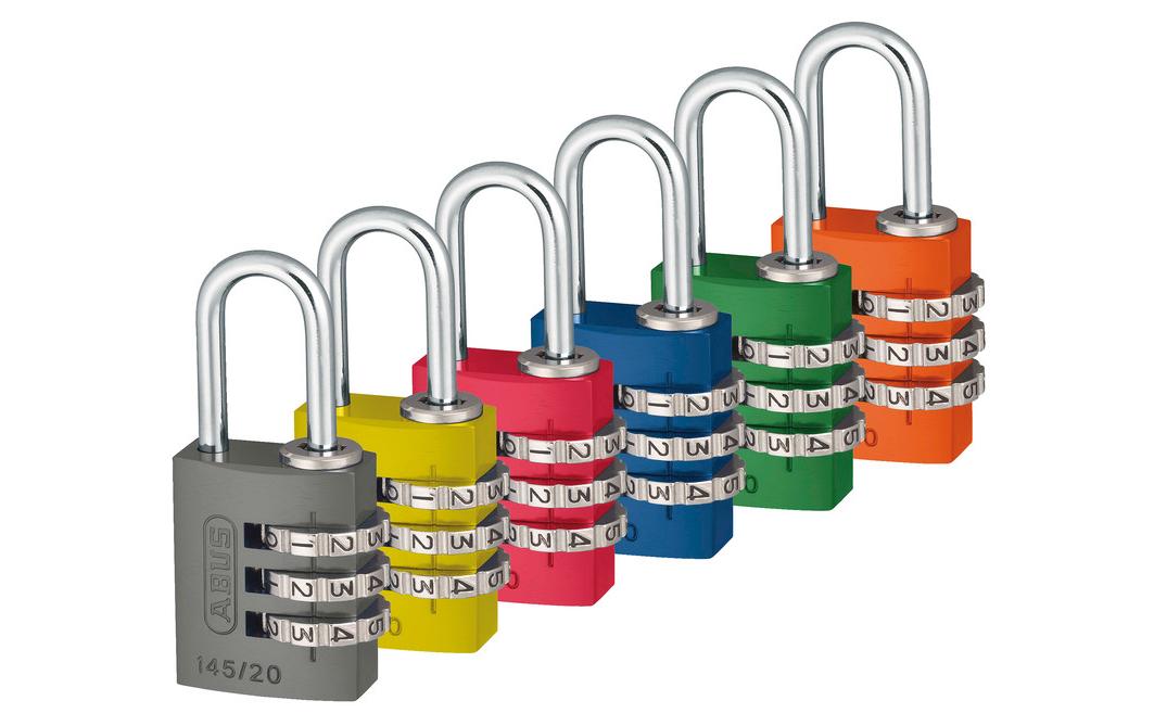 ABUS 145/40 Kombinationsschloss – Aluminium, Aussen, Blau