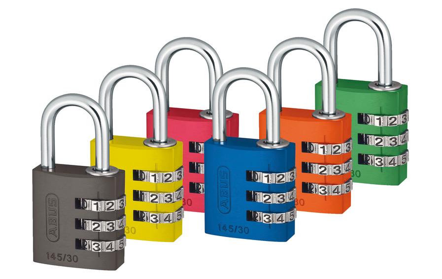ABUS 145/40 Kombinationsschloss – Aluminium, Aussen, Blau