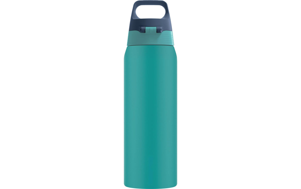 SIGG Shield Therm One Isolierflasche 750 ml – Doppelwandig, Recycling-Edelstahl, Druckknopfdeckel, Ocean Blue