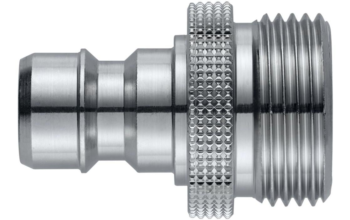 Neomatic Kupplungsnippel RV AG 3/4 – Ø 16,5 × 33 mm, Messing verchromt, für Rückflussverhinderer