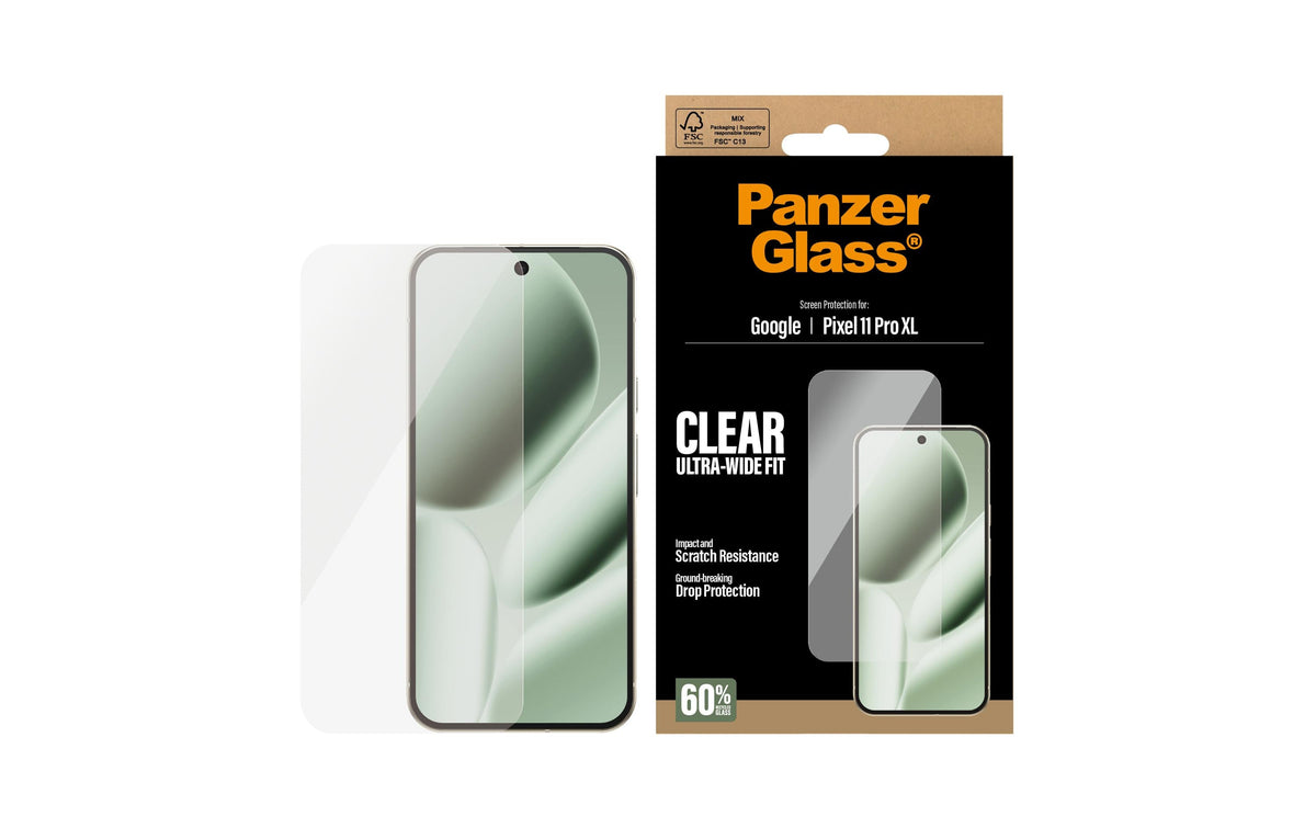 PanzerGlass Displayschutz (Folie), Ultra-Wide Fit – für Pixel 11 Pro XL