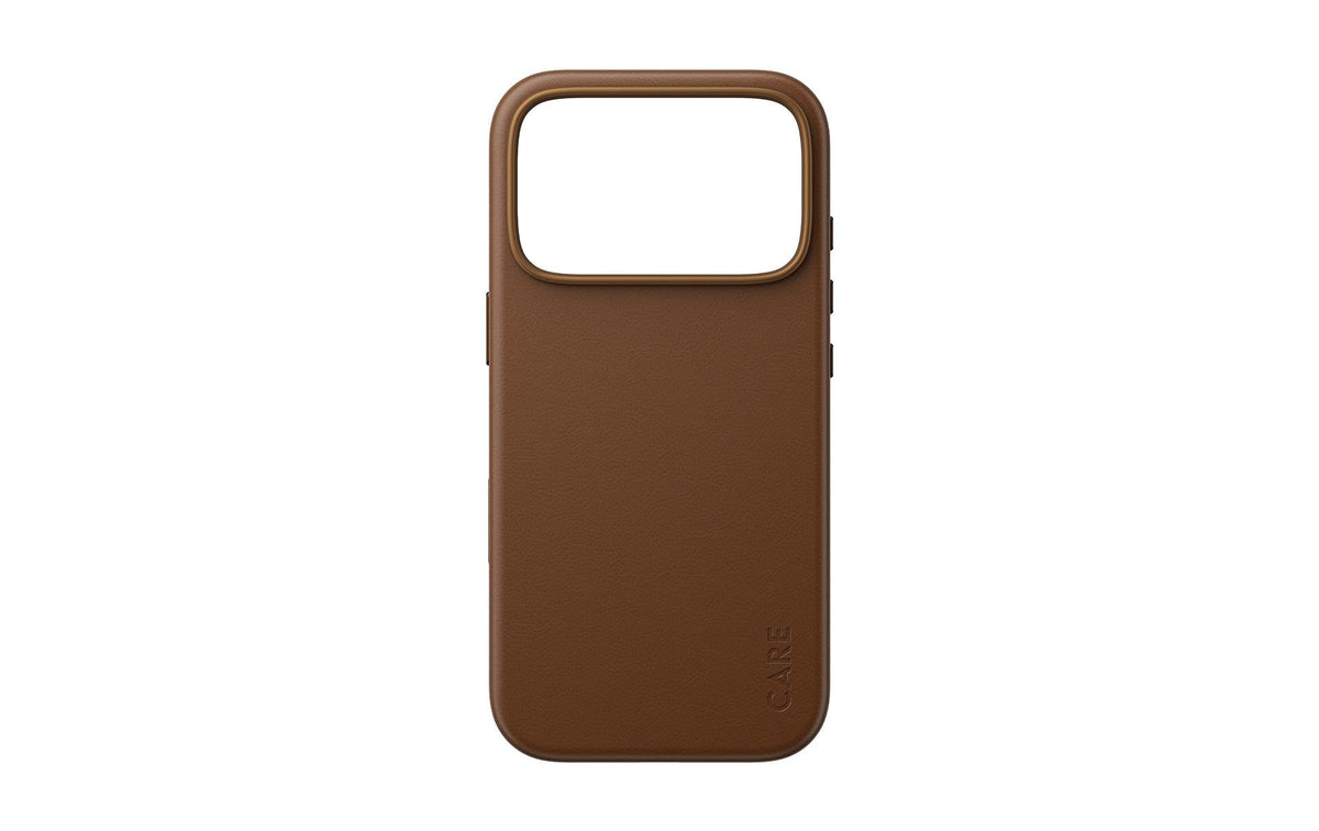PanzerGlass CARE Solo – Rückcover – für Apple iPhone 18 Pro / 17 Pro, PU, Braun, bis 2,4 m sturzsicher