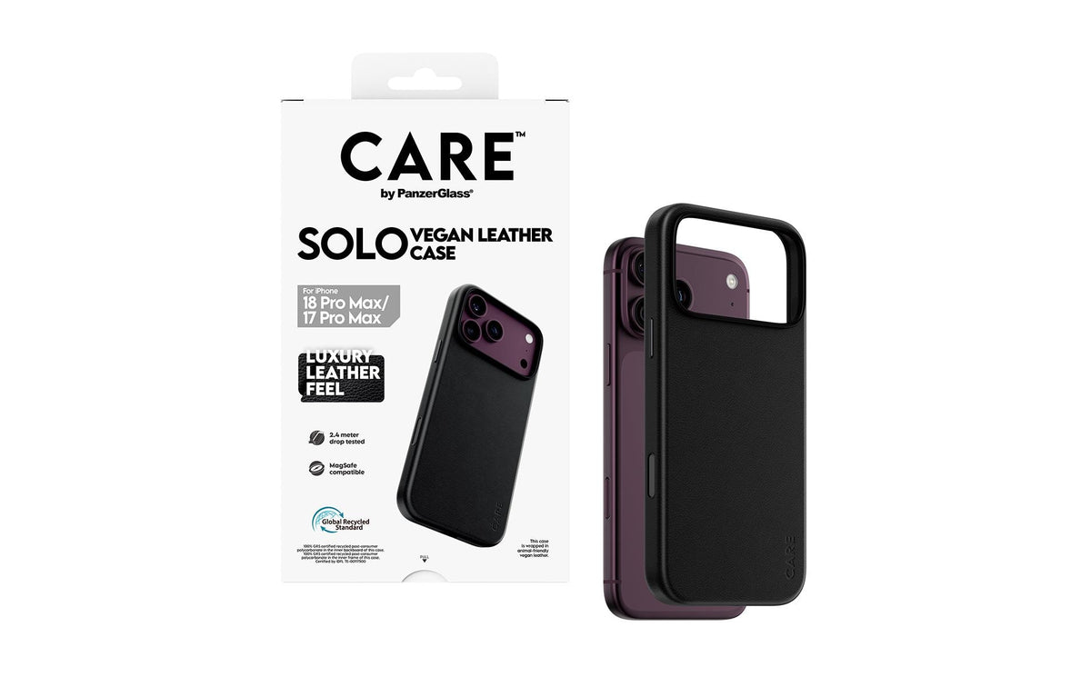 PanzerGlass CARE Solo Backcover – für Apple iPhone 18 Pro Max / iPhone 17 Pro Max, bis 2,4 m sturzsicher
