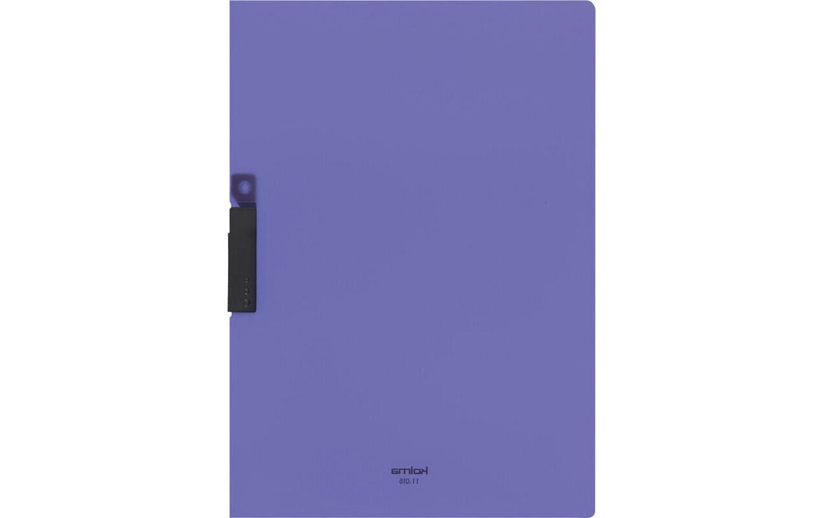 Kolma easy Klemmhefter für A4, Kunststoff, violett/schwarz – bis 25 Blatt – 1 Stk