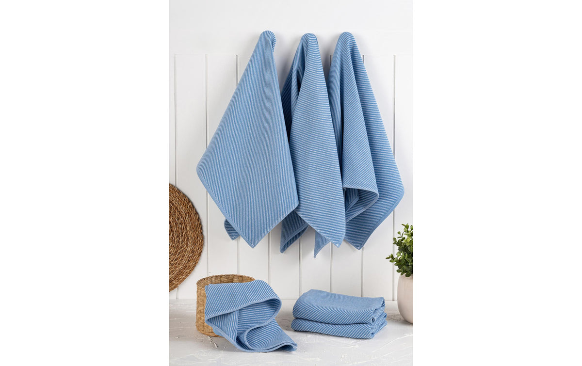 Hermia Eloise – Küchentuch, 43 × 76 cm, Baumwolle/Polyester (90/10), Blau