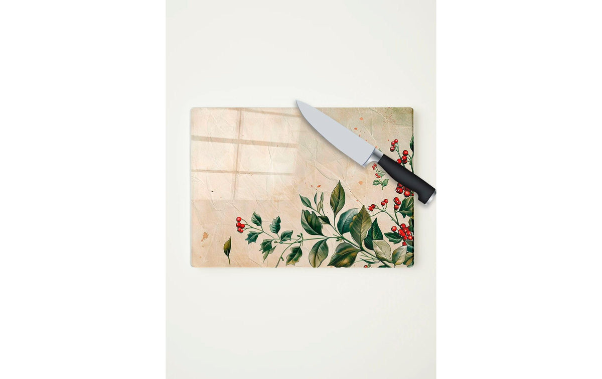 Hermia XMAS – Schneidebrett 20 × 30 cm, temperiertes Glas, mehrfarbig