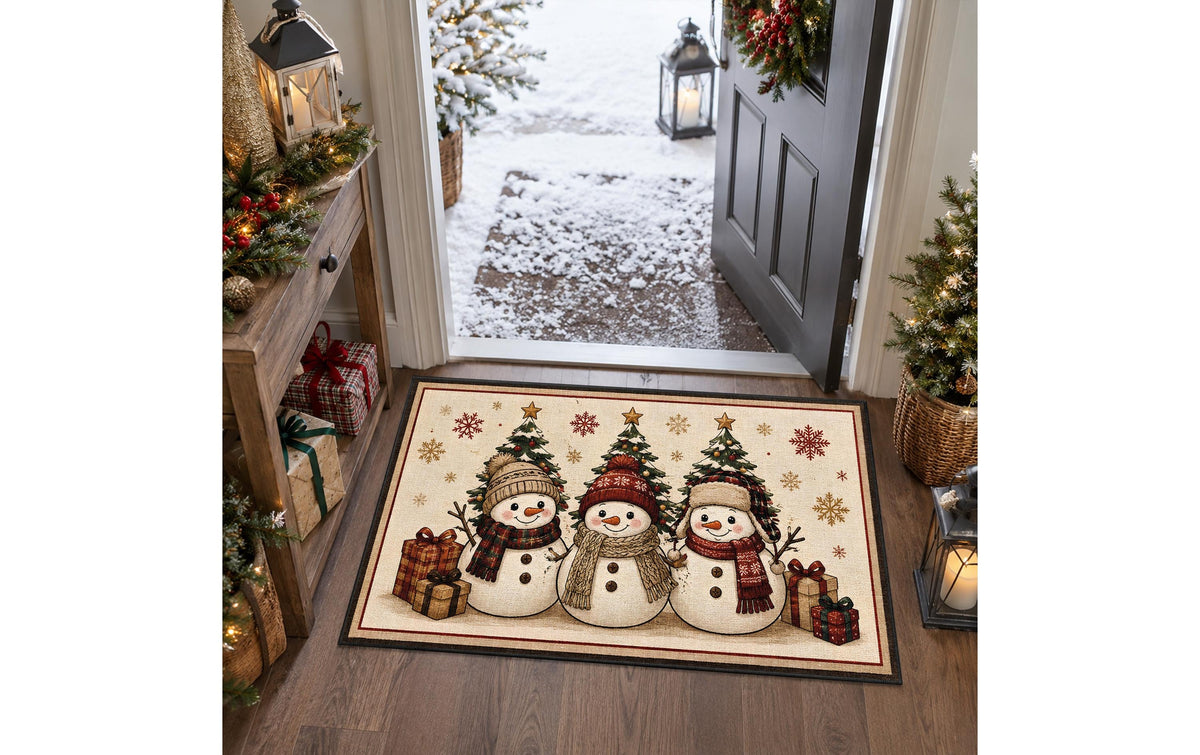 Conceptum hypnose Türmatte XMAS – 60 × 100 cm – Polyester, creme
