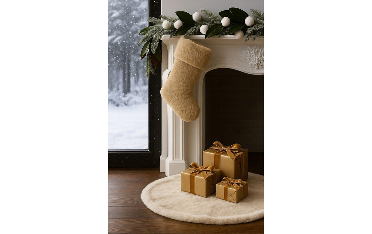 Conceptum hypnose Nikolausstiefel – 37 × 24 cm – Polyester, beige