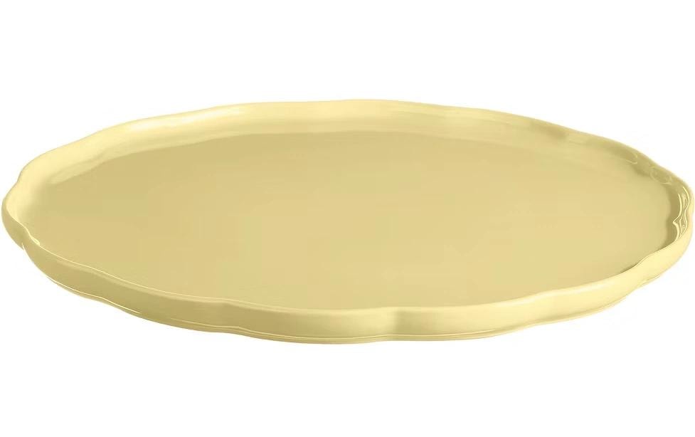 Emile Henry Servierteller MADELEINE – Ø 31,0 cm, H 2,0 cm, Keramik, Vanille, spülmaschinenfest