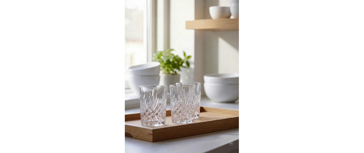 Lyngby Melodia Trinkglas – 250 ml, Ø 7,2 cm, H 10,3 cm, Kristallglas, Transparent