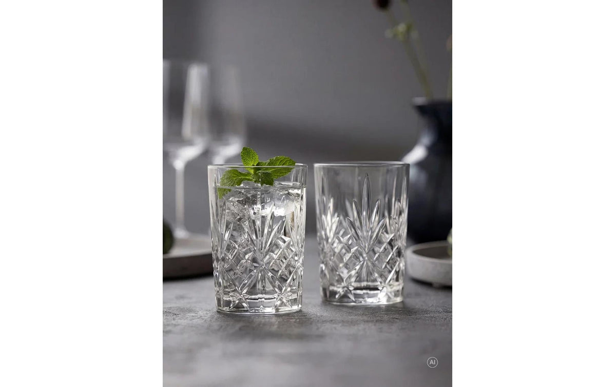 Lyngby Melodia Trinkglas – 250 ml, Ø 7,2 cm, H 10,3 cm, Kristallglas, Transparent
