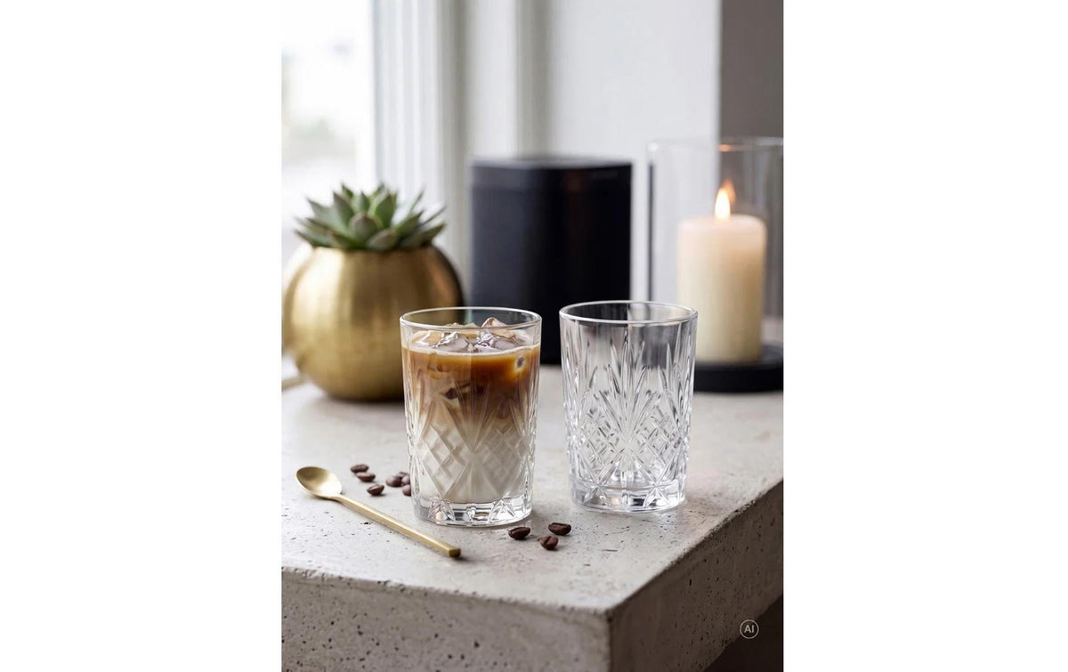 Lyngby Melodia Trinkglas – 250 ml, Ø 7,2 cm, H 10,3 cm, Kristallglas, Transparent