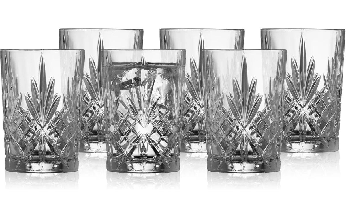 Lyngby Melodia Trinkglas – 250 ml, Ø 7,2 cm, H 10,3 cm, Kristallglas, Transparent