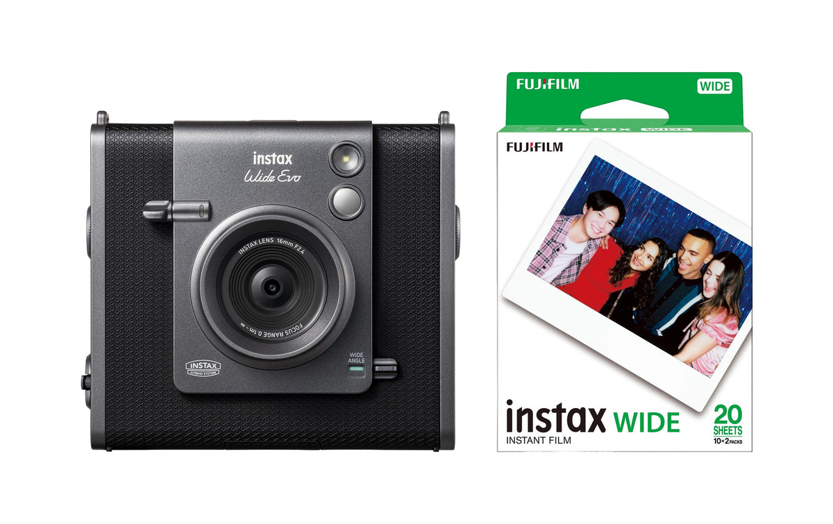 Fujifilm Instax Wide Evo – Sofortbildkamera, Schwarz