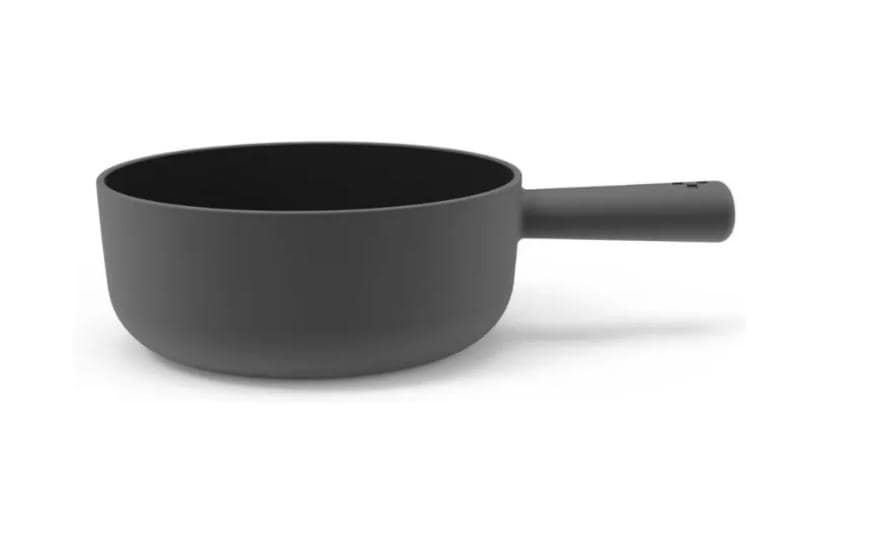 Stöckli Caquelon Classic – Ø 16 cm, Gusseisen, für Käsefondue, Induktion, Schwarz