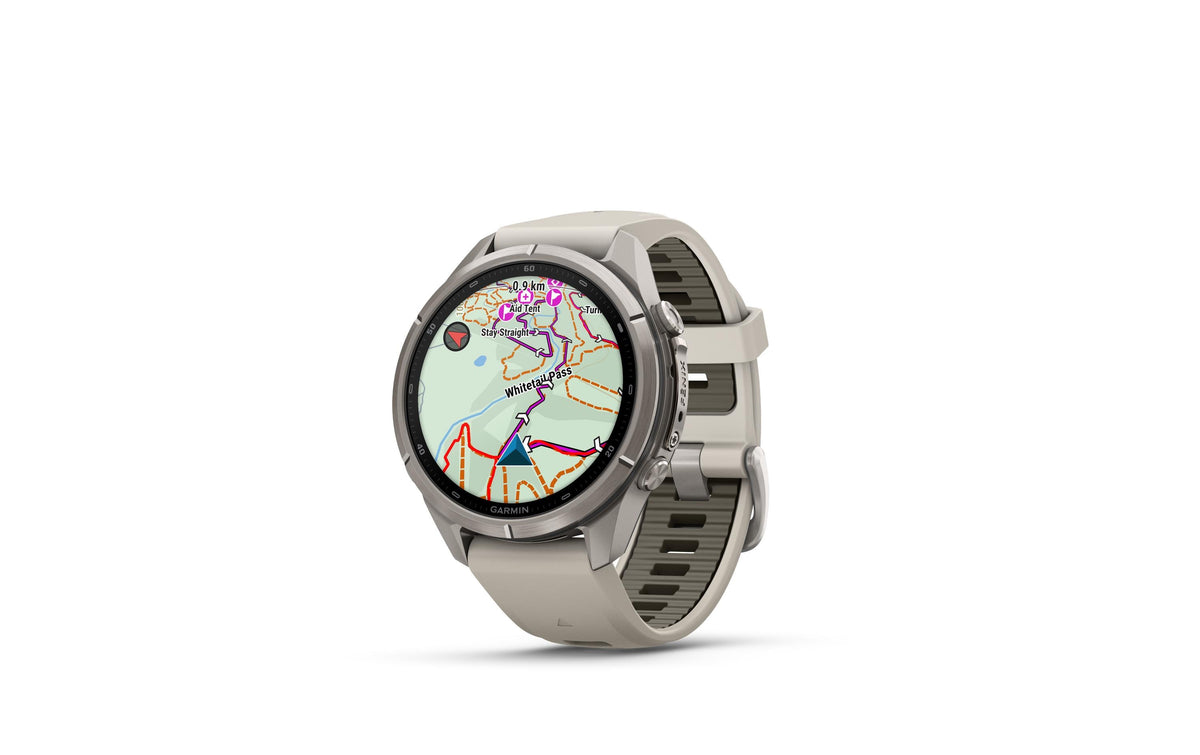 Garmin Fenix 9 Pro 43 mm GPS + Cellular – Titan Hellgrau, 100 m, für Android, iOS