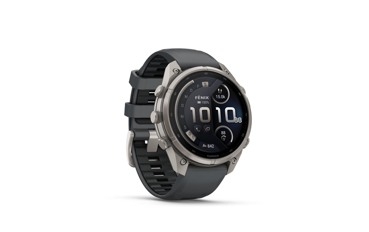 Garmin fēnix 9 Pro 47 mm GPS + Cellular – Titan, Sportarmband, Graphit, 100 m, für iPhone, Android