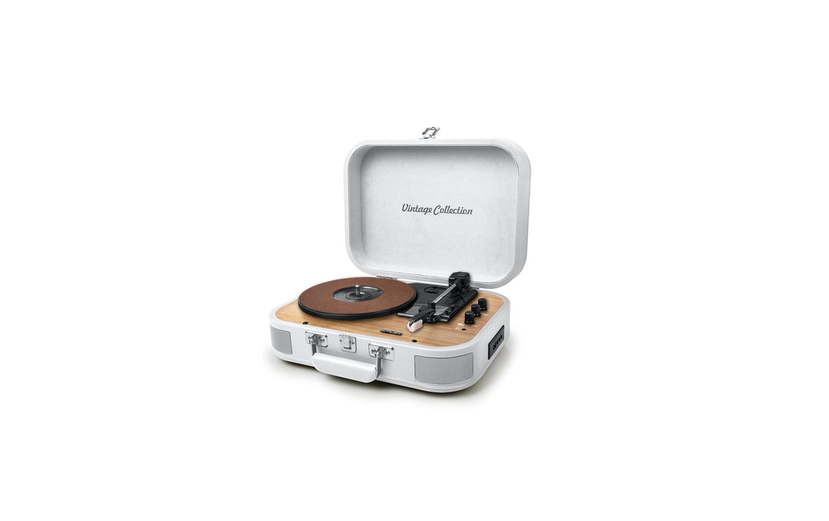 Muse MT-201 – Plattenspieler (Riemenantrieb, automatisch), Bluetooth, 33⅓/45/78 U/min – Weiss