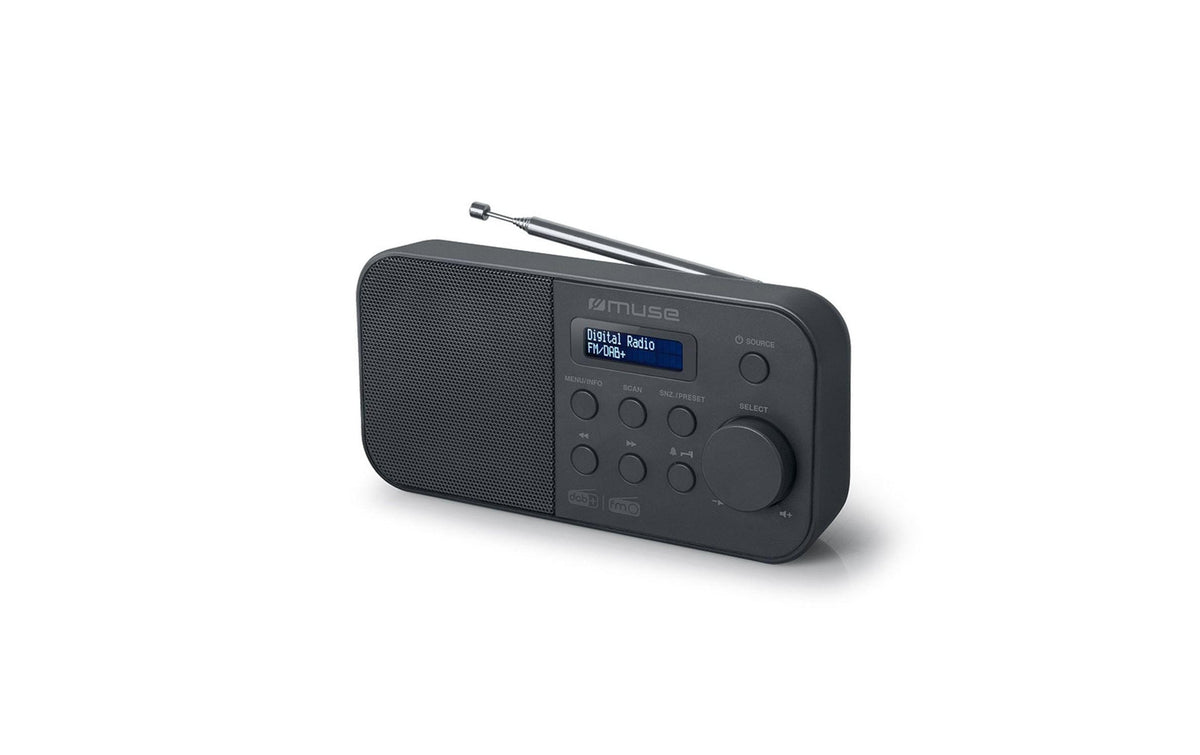 Muse M-109 DB – Tragbares DAB+ Radio, UKW – Schwarz