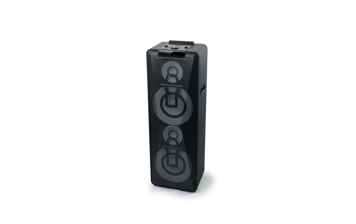 Muse M-1990 DJ – Party-Lautsprecher – 1000 W, LED, mit CD-Player und Mikrofon, Schwarz