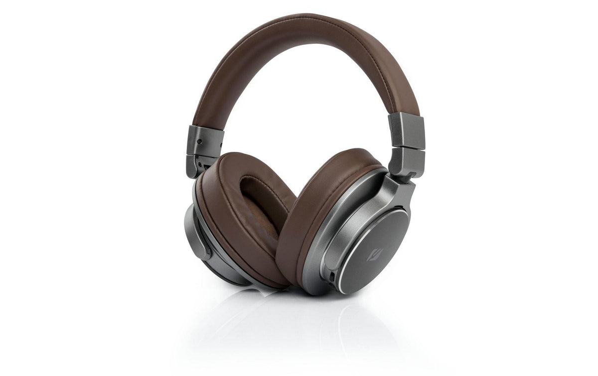 Muse M-278 BT On-Ear Kopfhörer – Stereo, Kabel + BT, 3,5 mm Klinke, BT 5,0, Braun, Silber