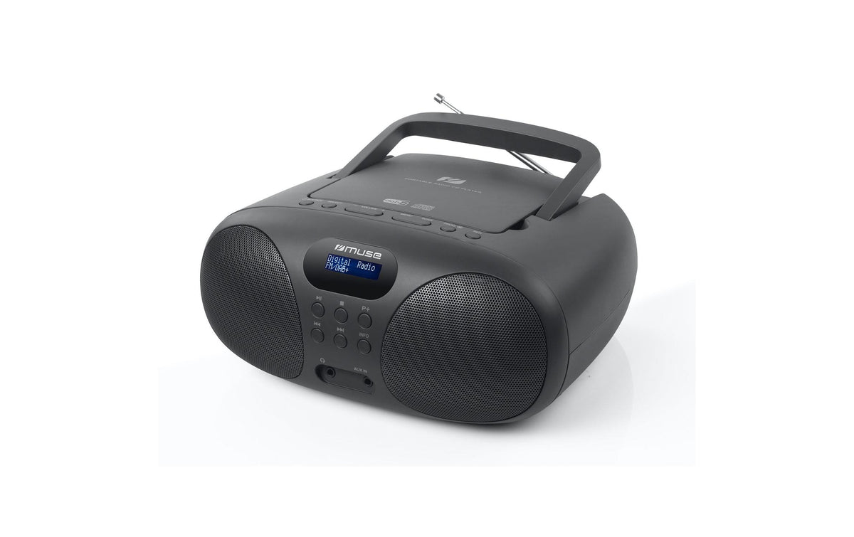 Muse MD-208 DB – Portabler CD-Player, DAB+/UKW, AUX – Schwarz