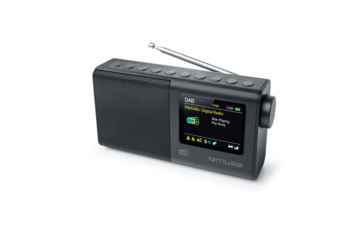 Muse M-117 DB – DAB+/UKW-Tischradio, 2,8" TFT-Display – Schwarz