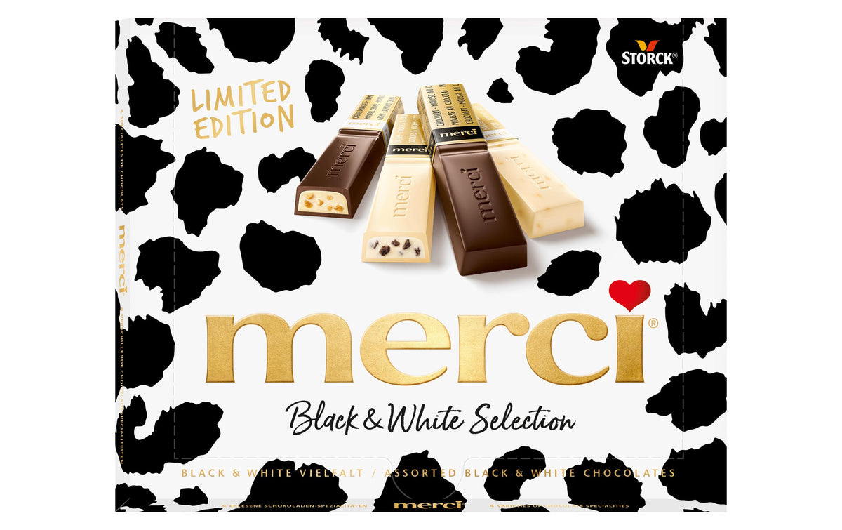 STORCK Merci Finest Selection Schokolade – Black & White – 240 g