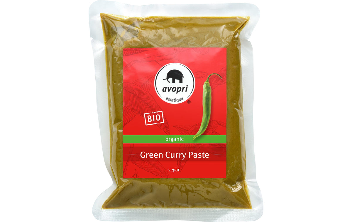 Avopri Curry-Paste Grün, Bio, vegan – 400 g