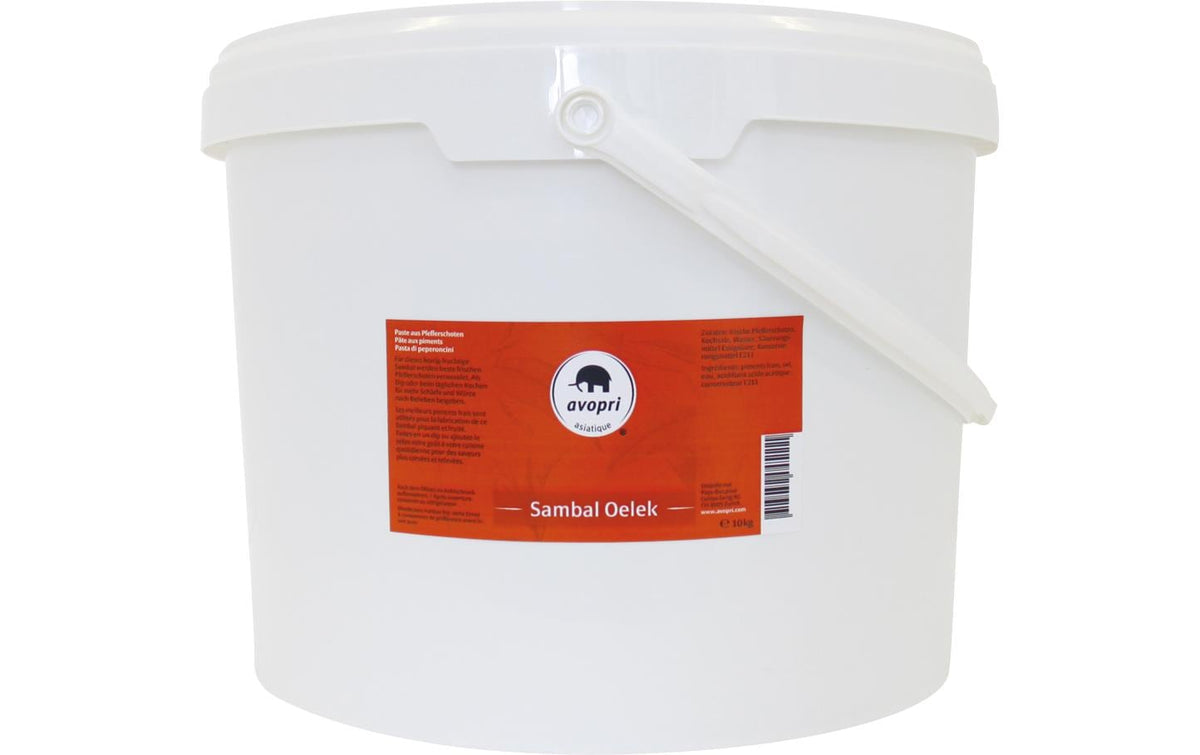 Avopri Chilisauce Sambal Oelek, Paste, Vegan – 10 kg