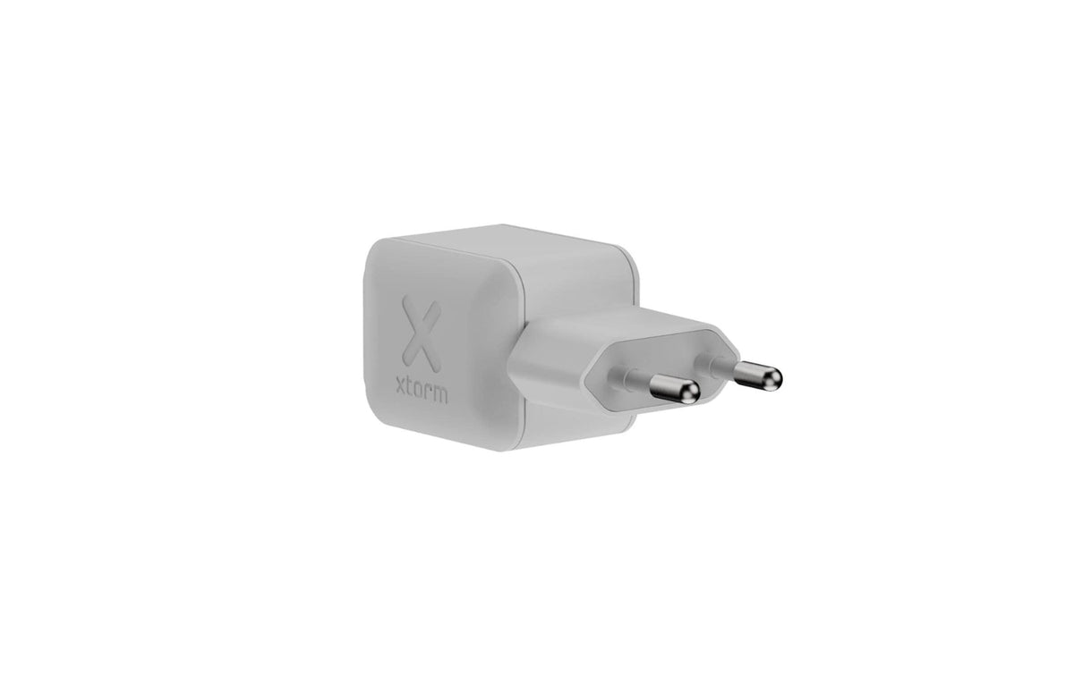 Xtorm XECNG450 USB-Ladegerät 45 W – USB-C×1, USB-A×1 – PD, QC 3.0, GaN – für Telefon, Tablet, iPad – Weiss